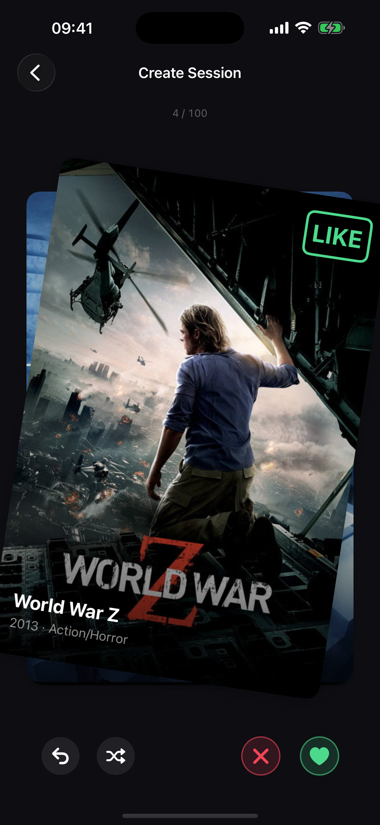 FlixMatch screen