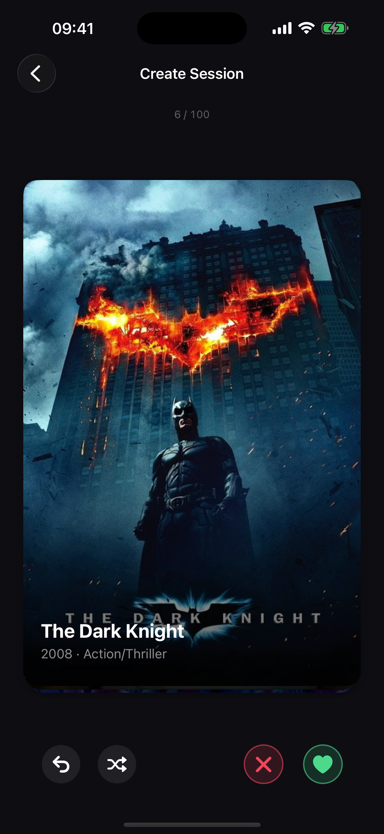 FlixMatch screen