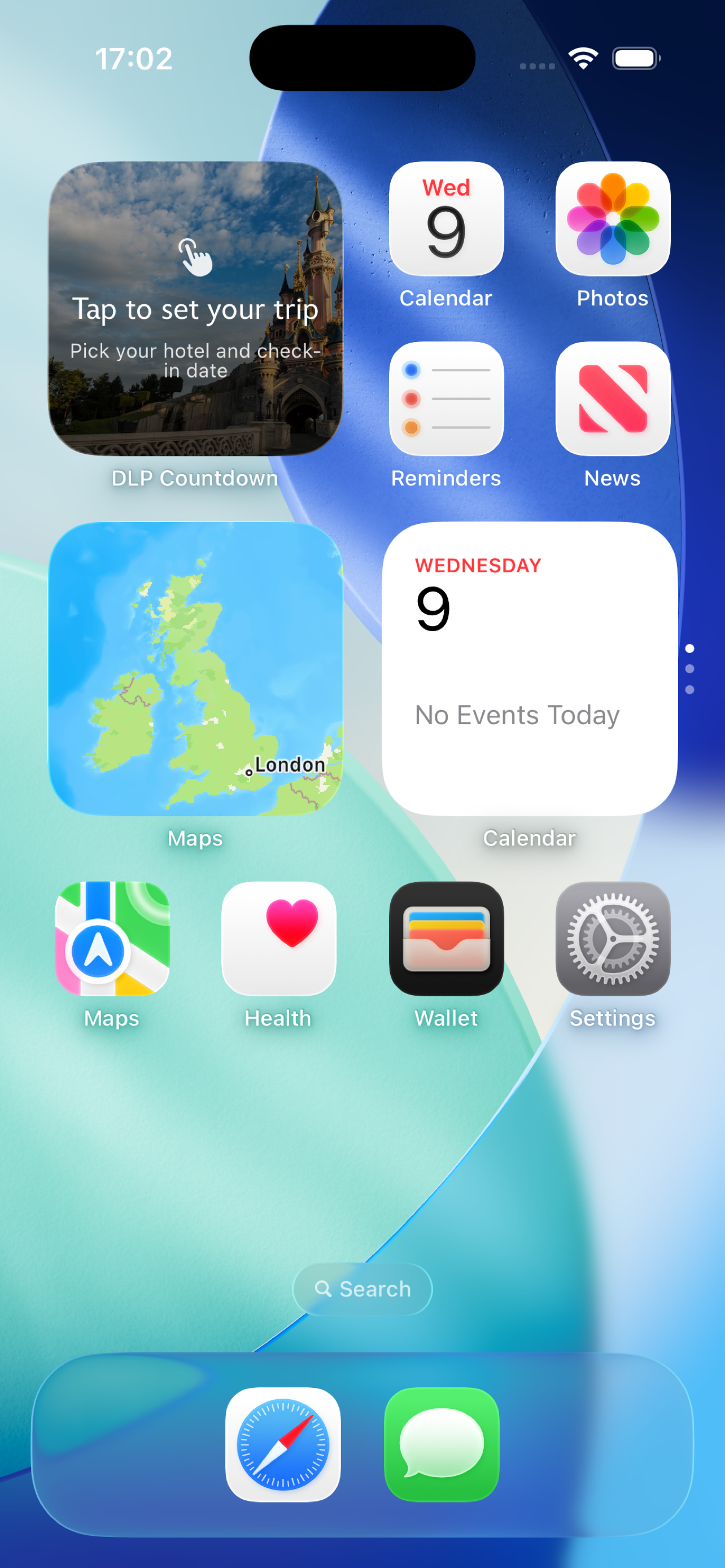 DLP Countdown widget on a home screen